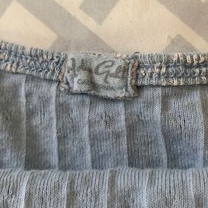 Blue and white flower John Galt tank top